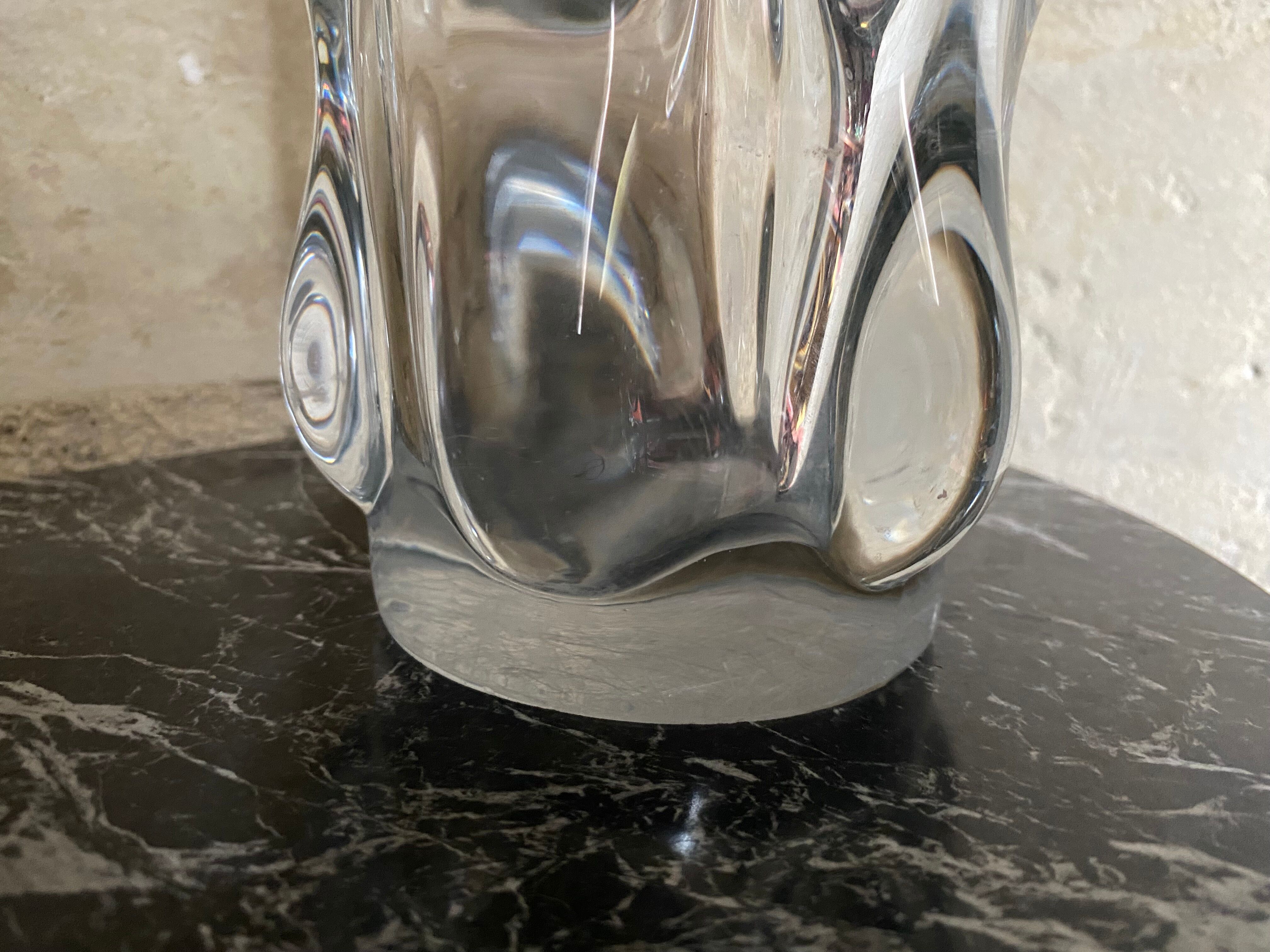 Giraffe vase in crystal from Vannes