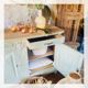 Carved flowered sideboard