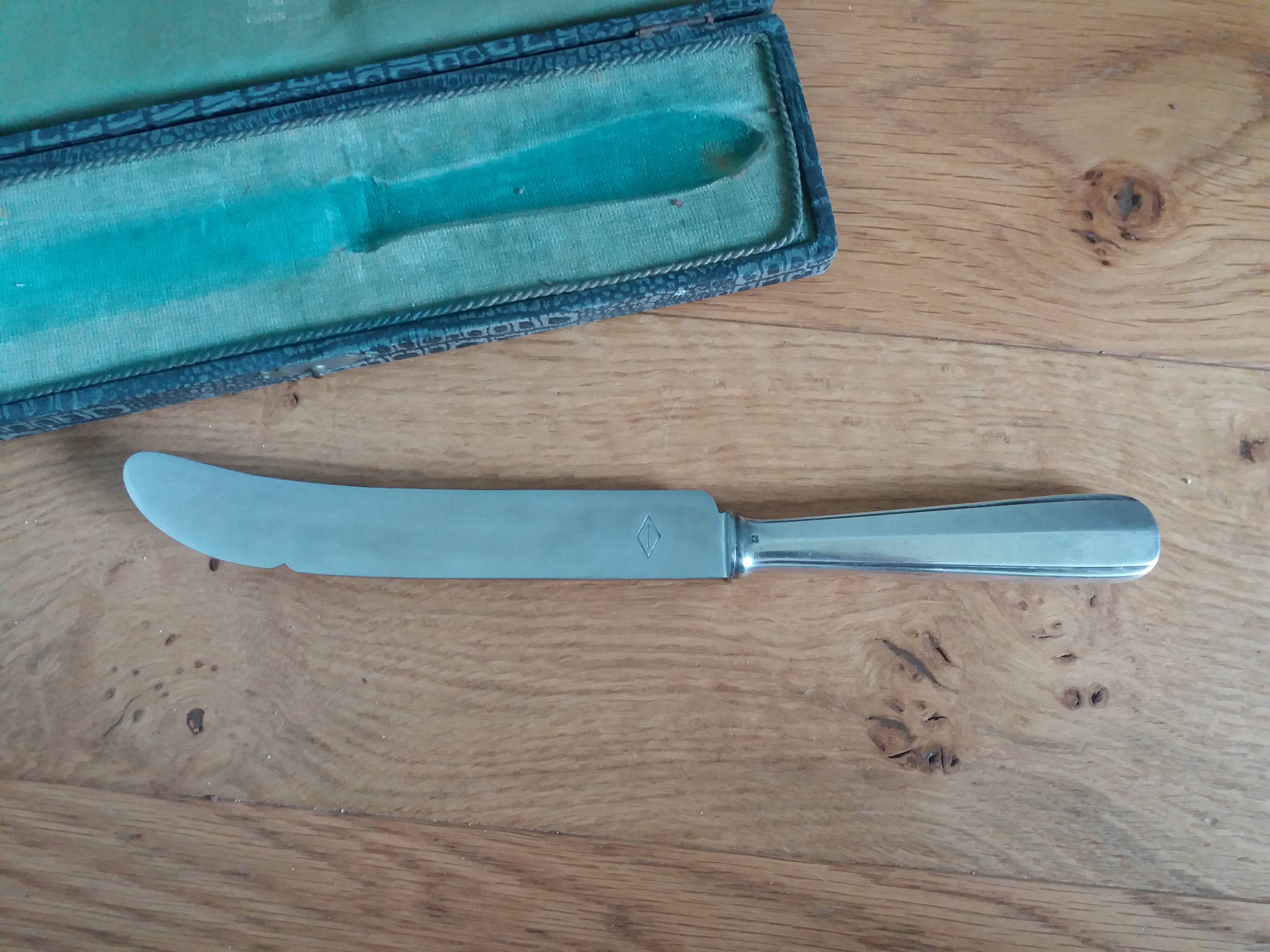 Curved blade serving knife