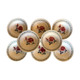 Set of 8 hollow plates in earthenware