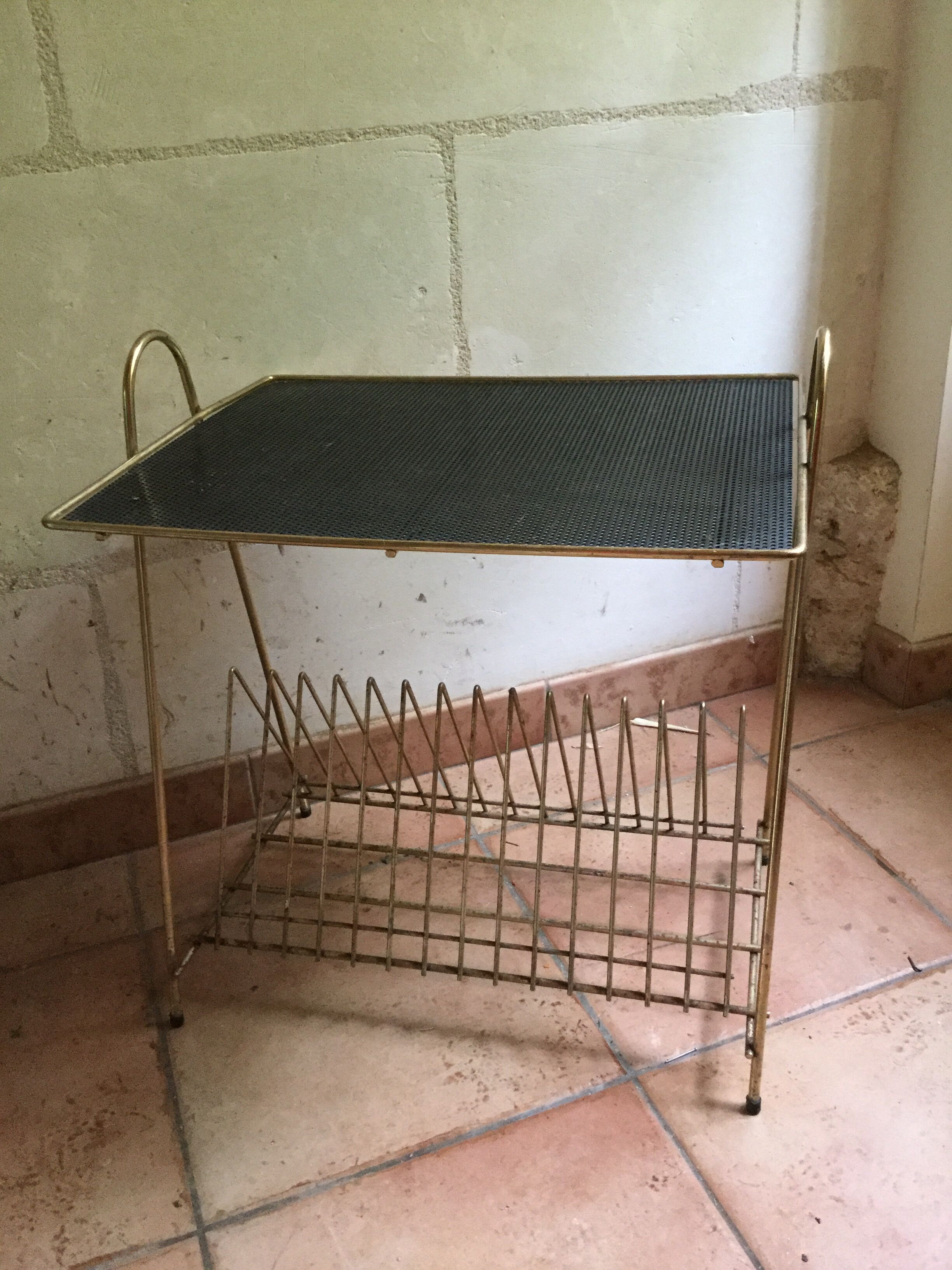 Porte vinyle vintage des années 60
