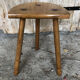 Vintage light wood milking stool