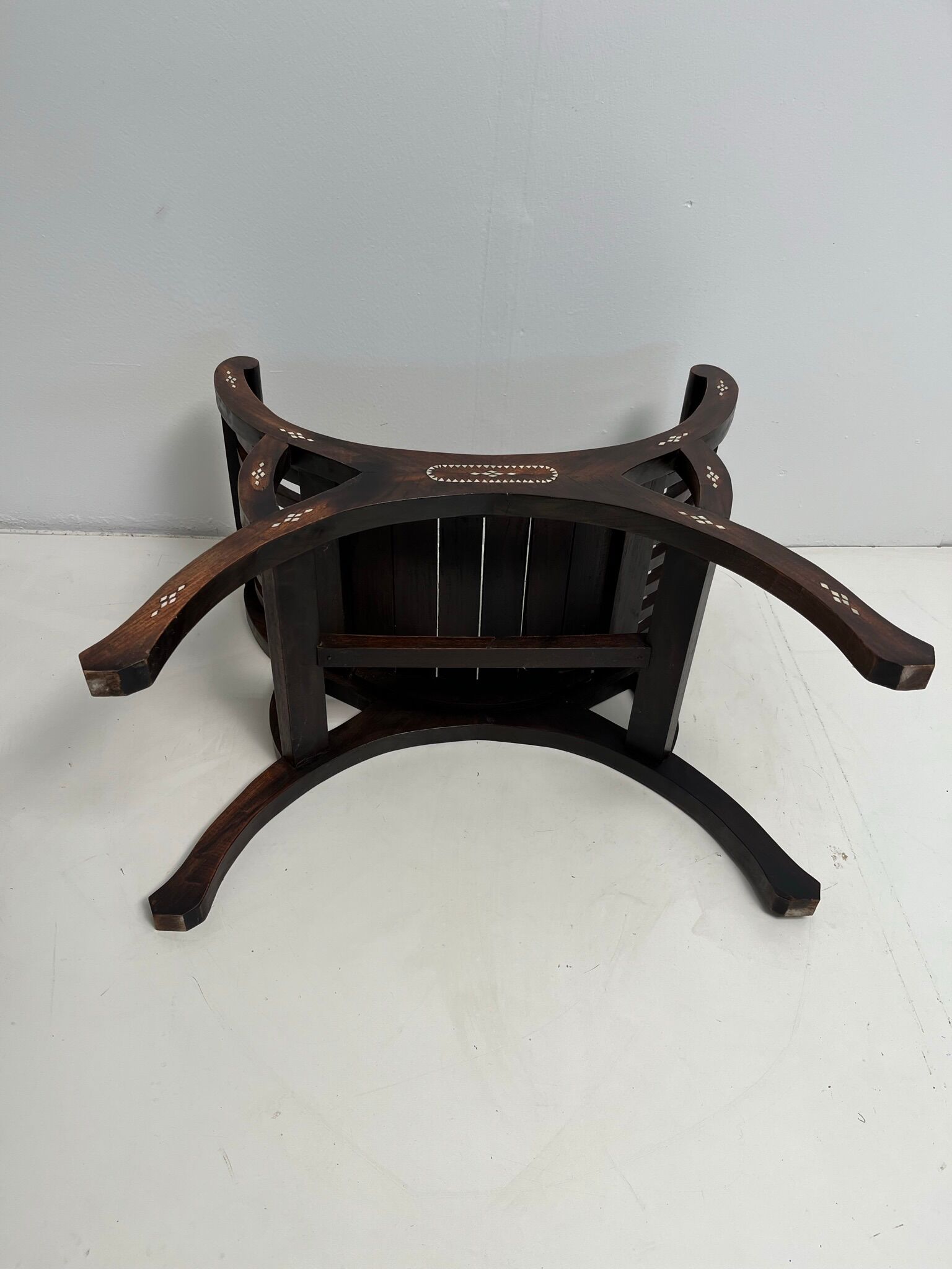 Vintage exotic curule seat
