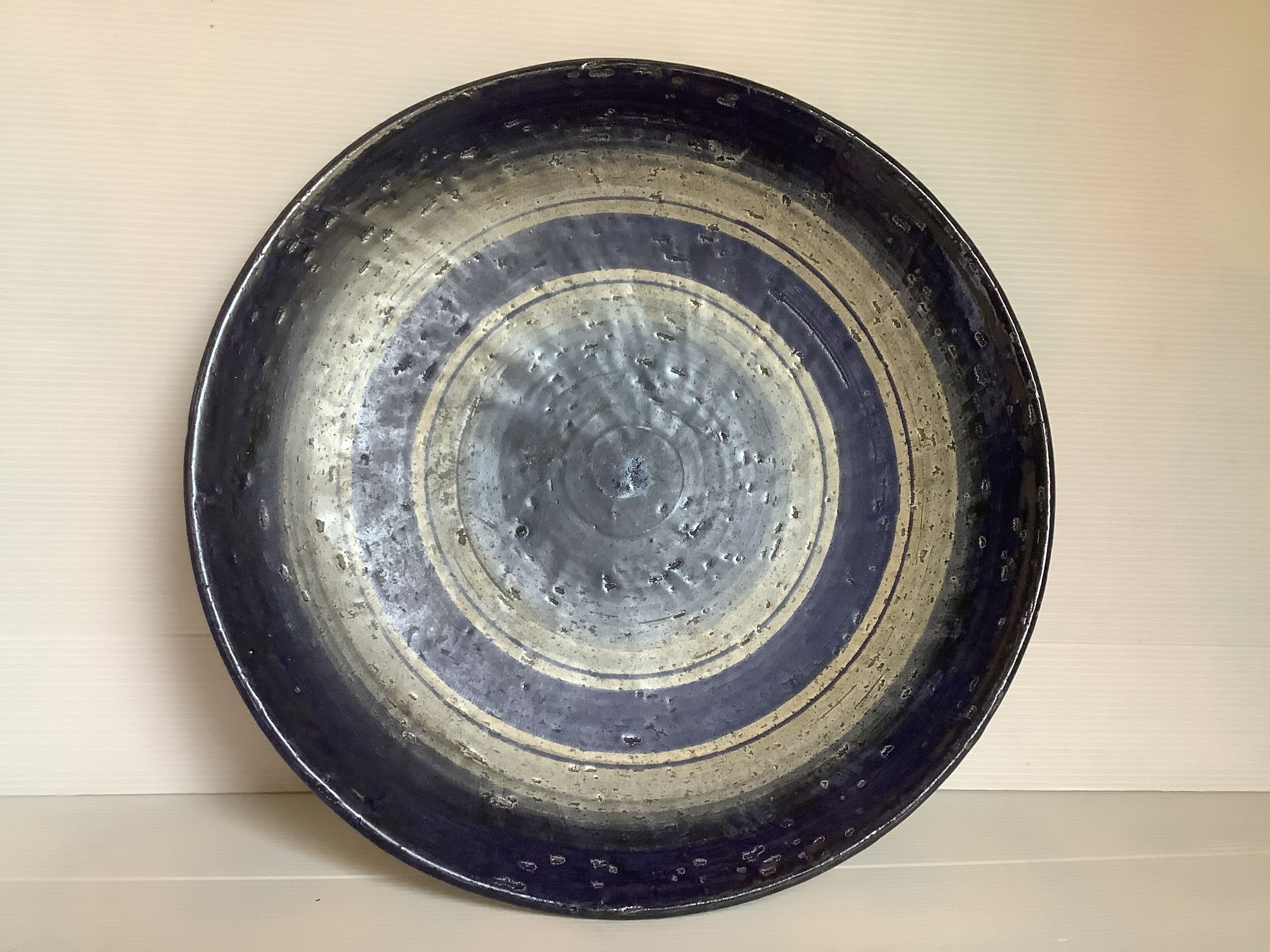 Blue cobalt ceramic dish arol norway