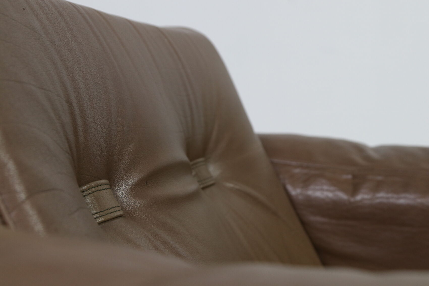 Vintage armchair Søren Nissen and Ebbe Gehl in brown leather