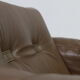Vintage armchair Søren Nissen and Ebbe Gehl in brown leather