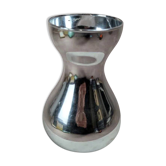 Vintage silvered glass vase