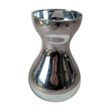 Vase en verre argenté vintage