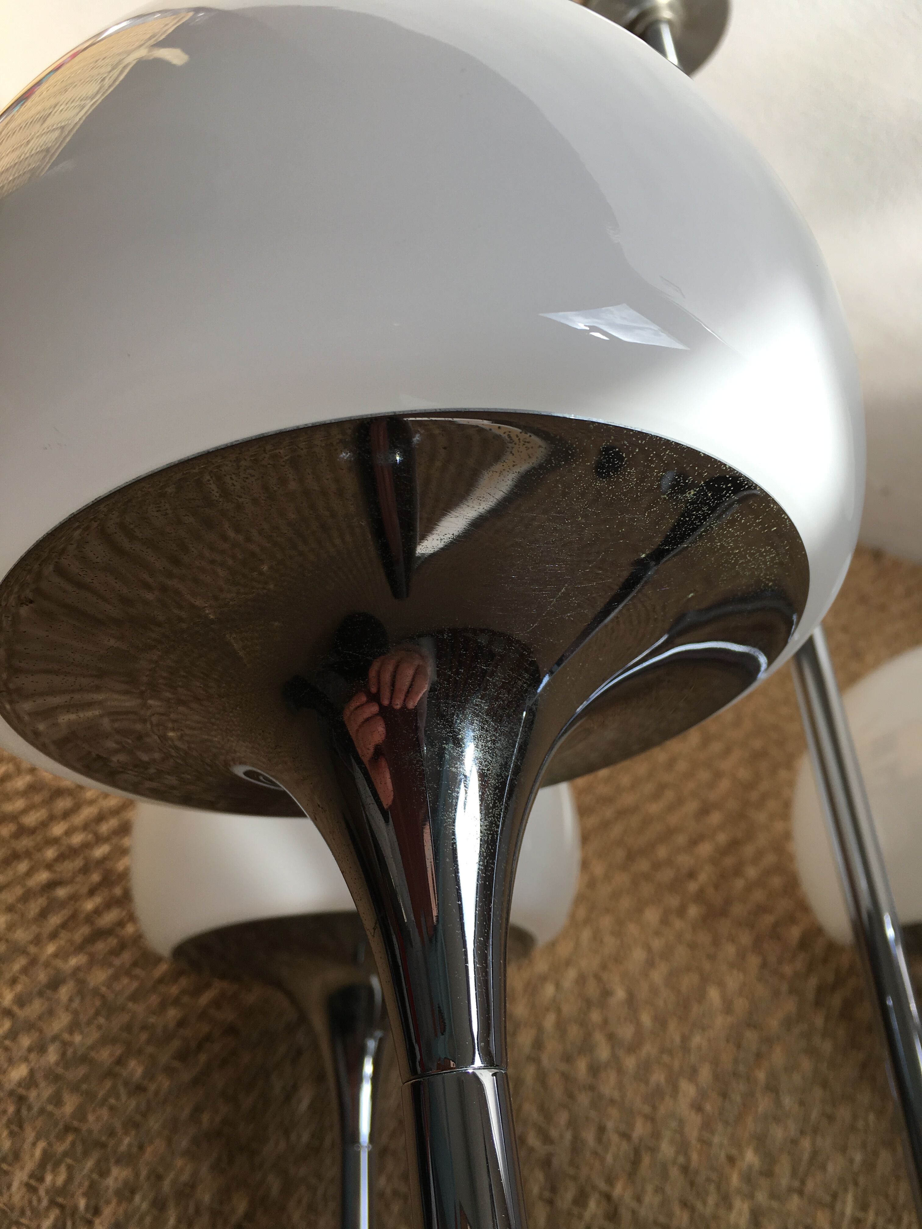 Gloss chrome and opaline 4 arm years 70/80