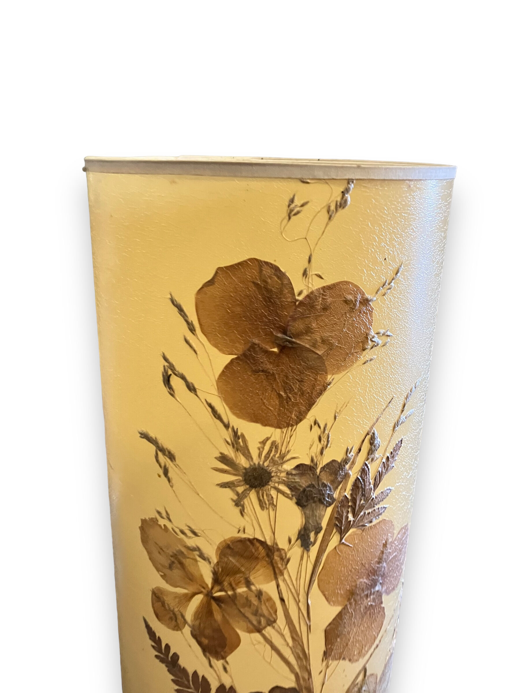 Lamp roller dried flowers 1960s
