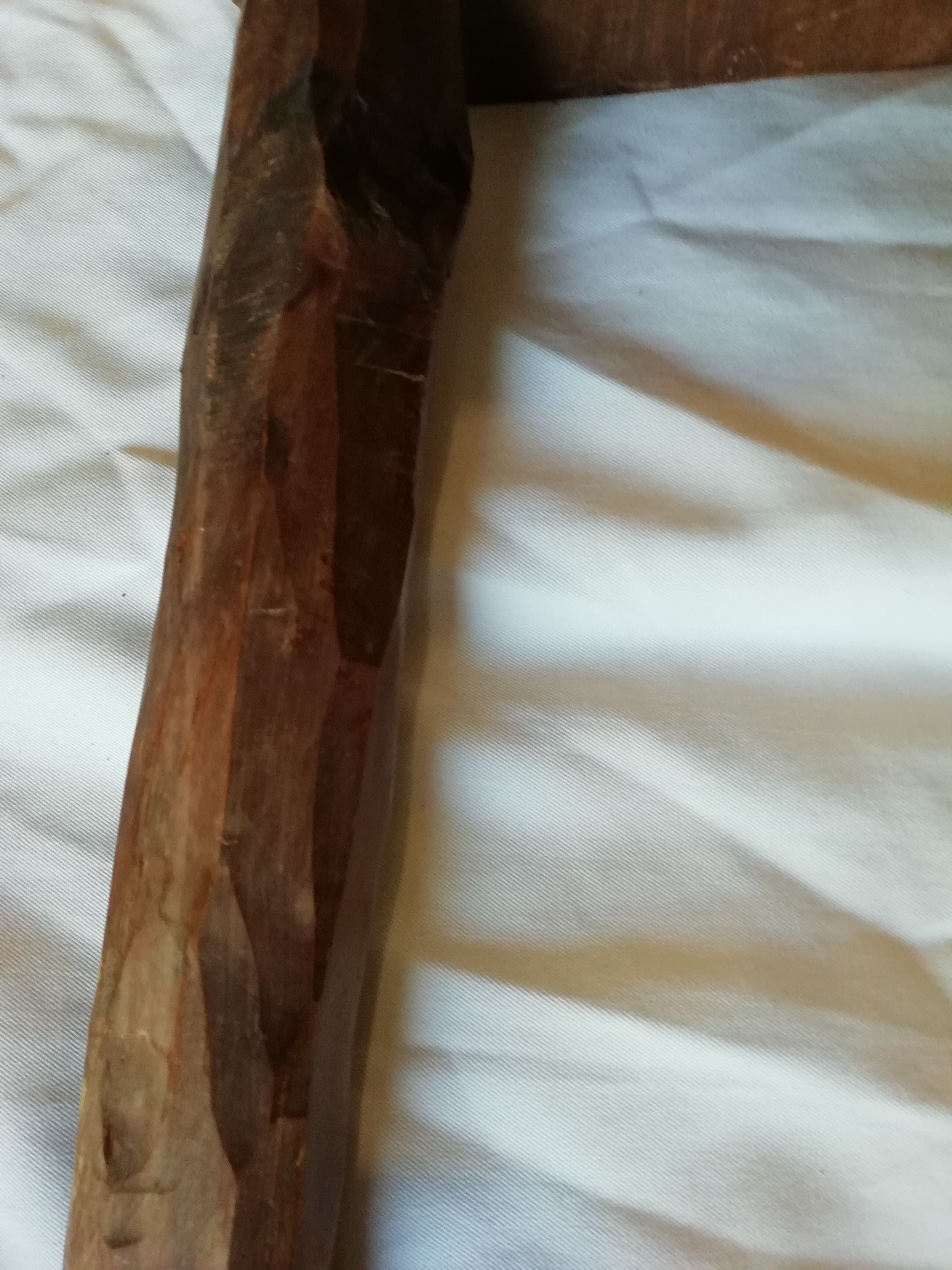 Tabouret de ferme en bois massif