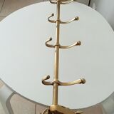 Coat rack in solid brass gilded 50s