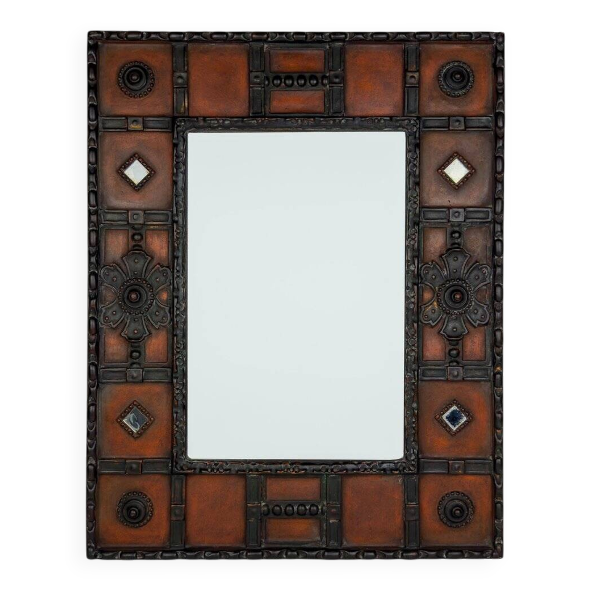 Vintage wall mirror by Palladio, Italy, 1960s