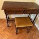 Spanish Style Oak Colonial Dressing Set, Set of 3
