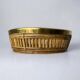 Circular rattan and brass basket, Italy, 1970