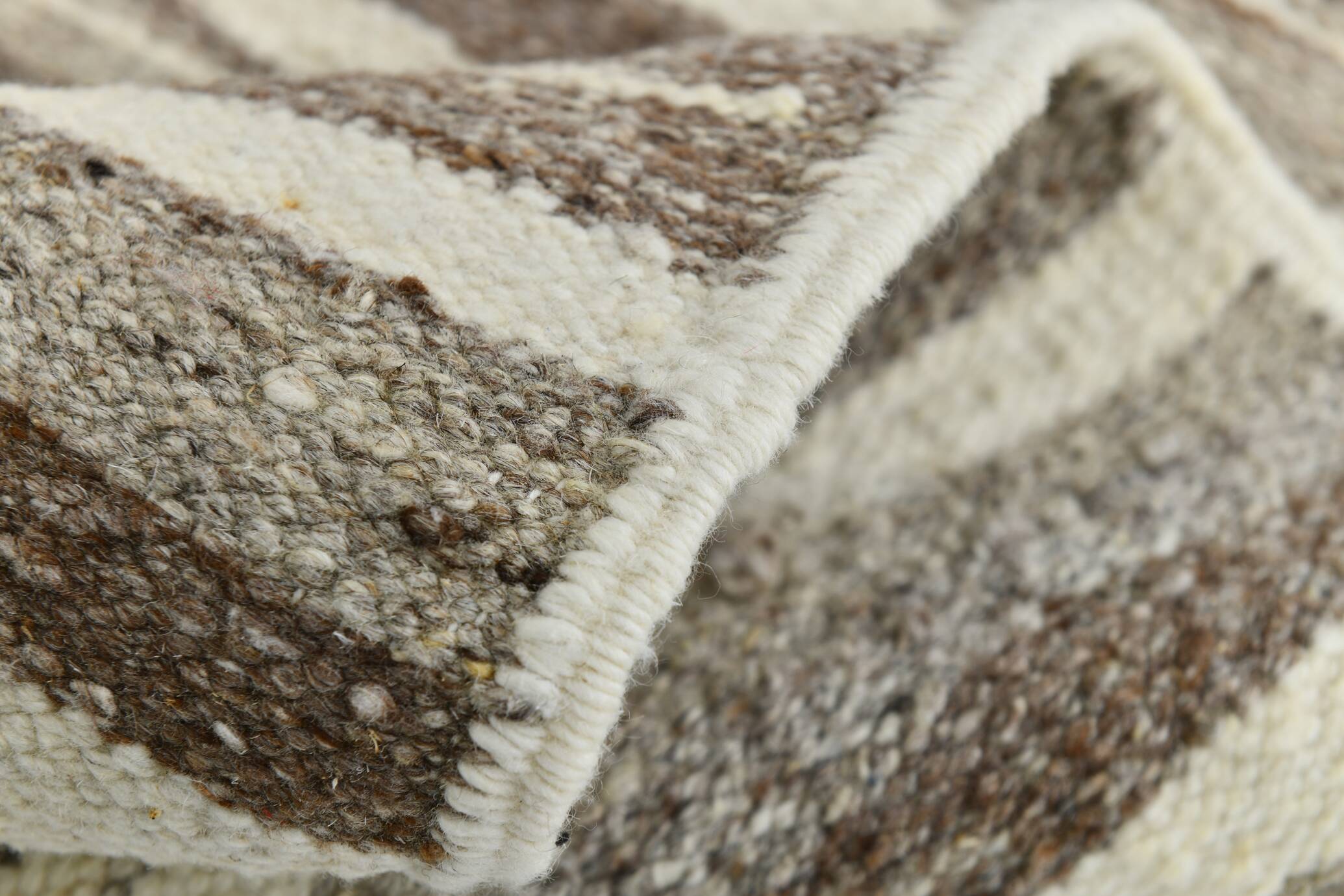 Vintage Ethnic Striped Kilim Runner Rug, 79x356Cm