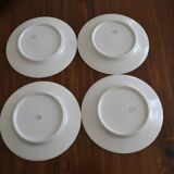 Set of 4 porcelain plates from Limoges MLV.