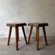 2 S01 stools by Pierre Chapo, 1970