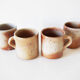 Quatre tasses en grès du Marais