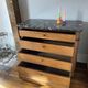 20th century Louis Philippe style wood and marble chest of drawers