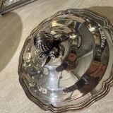 Silver-plated soup tureen