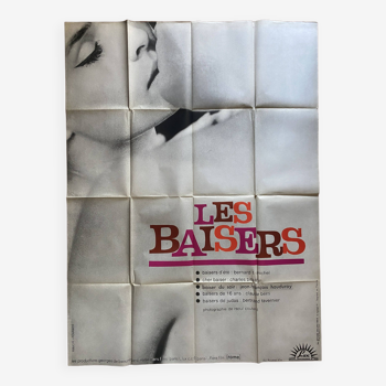 Affiche cinéma originale "Les Baisers" 120x160cm 1964