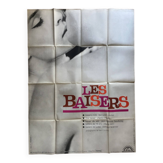 Affiche cinéma originale "Les Baisers" 120x160cm 1964