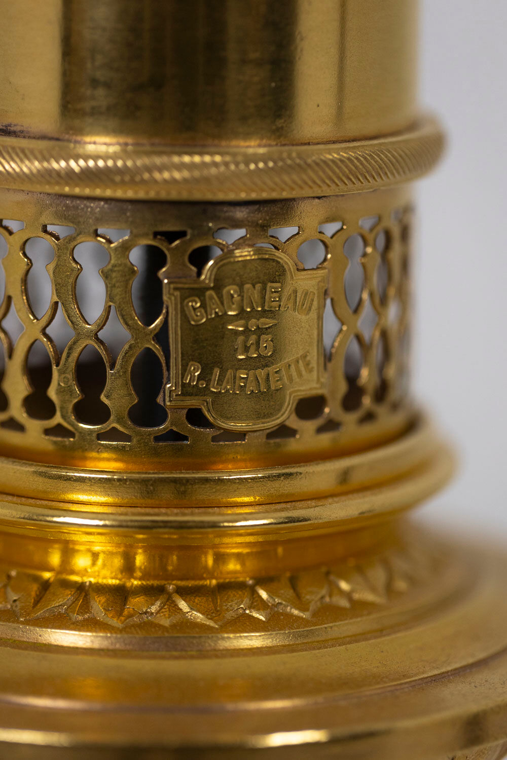 Pair of lamps in porcelain and bronze circa 1880