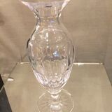 Vase soliflore en cristal taille col evase