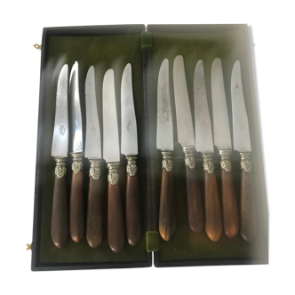 Service of 10 steel knives