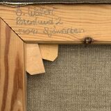 Vintage Oil Painting Industrial Landscape signed ÖRJAN WALLERT (1949)