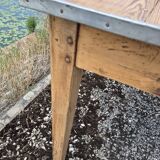 Old rustic farm table one drawer -1m20