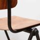 Galvanitas S35 oak and brown chair
