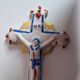 19th century earthenware holy water font