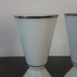 Pair of mazagrans in Sologne porcelain