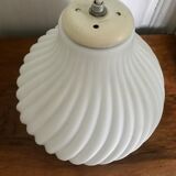 Pleated opaline ceiling circa 1950