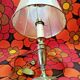 Brass foot lamp candlestick style