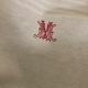 Paire de serviettes nid d'abeille, monogramme M