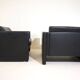 Knoll Studio Line set of 2 leather armchairs by Jürgen Lange