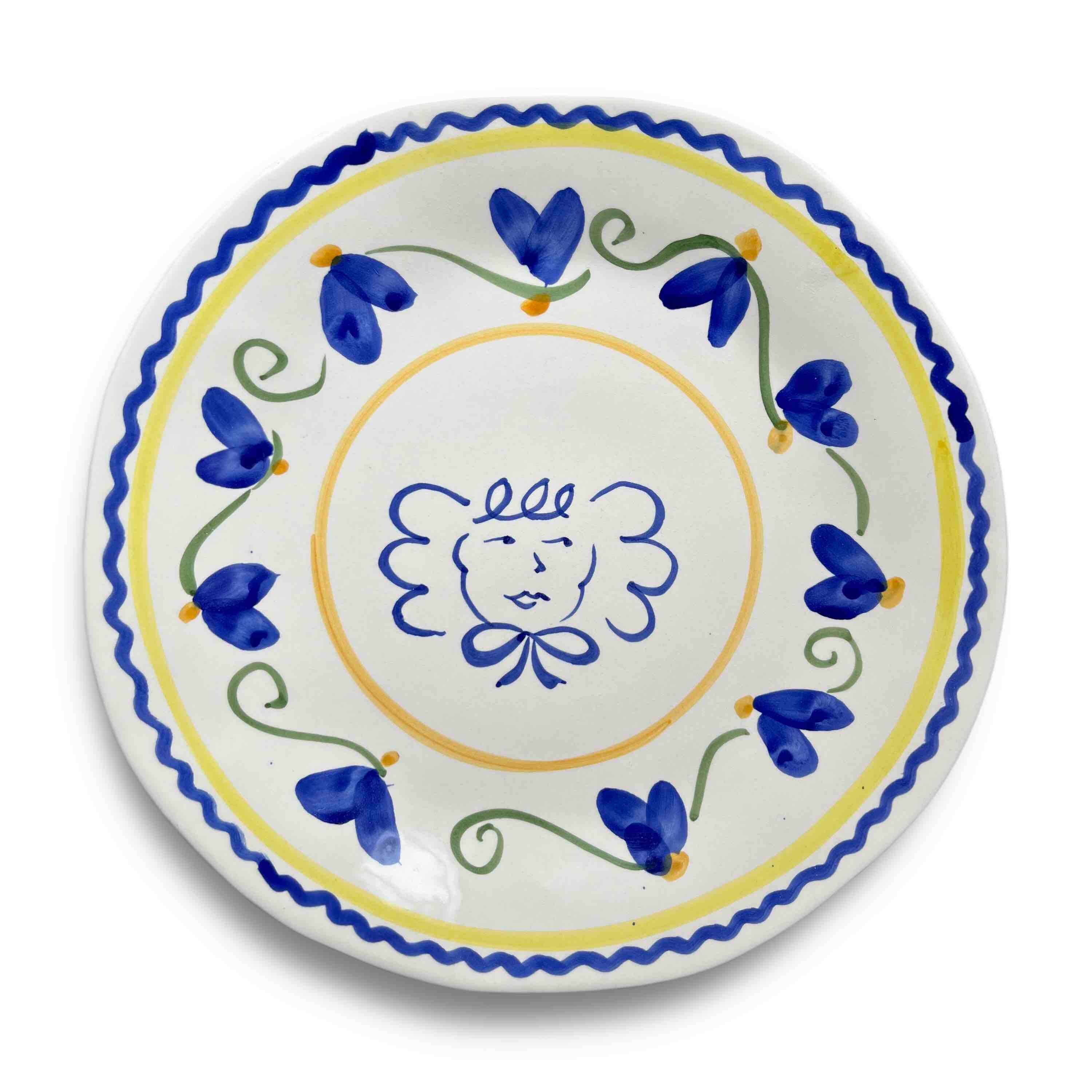 Dessert plate blue