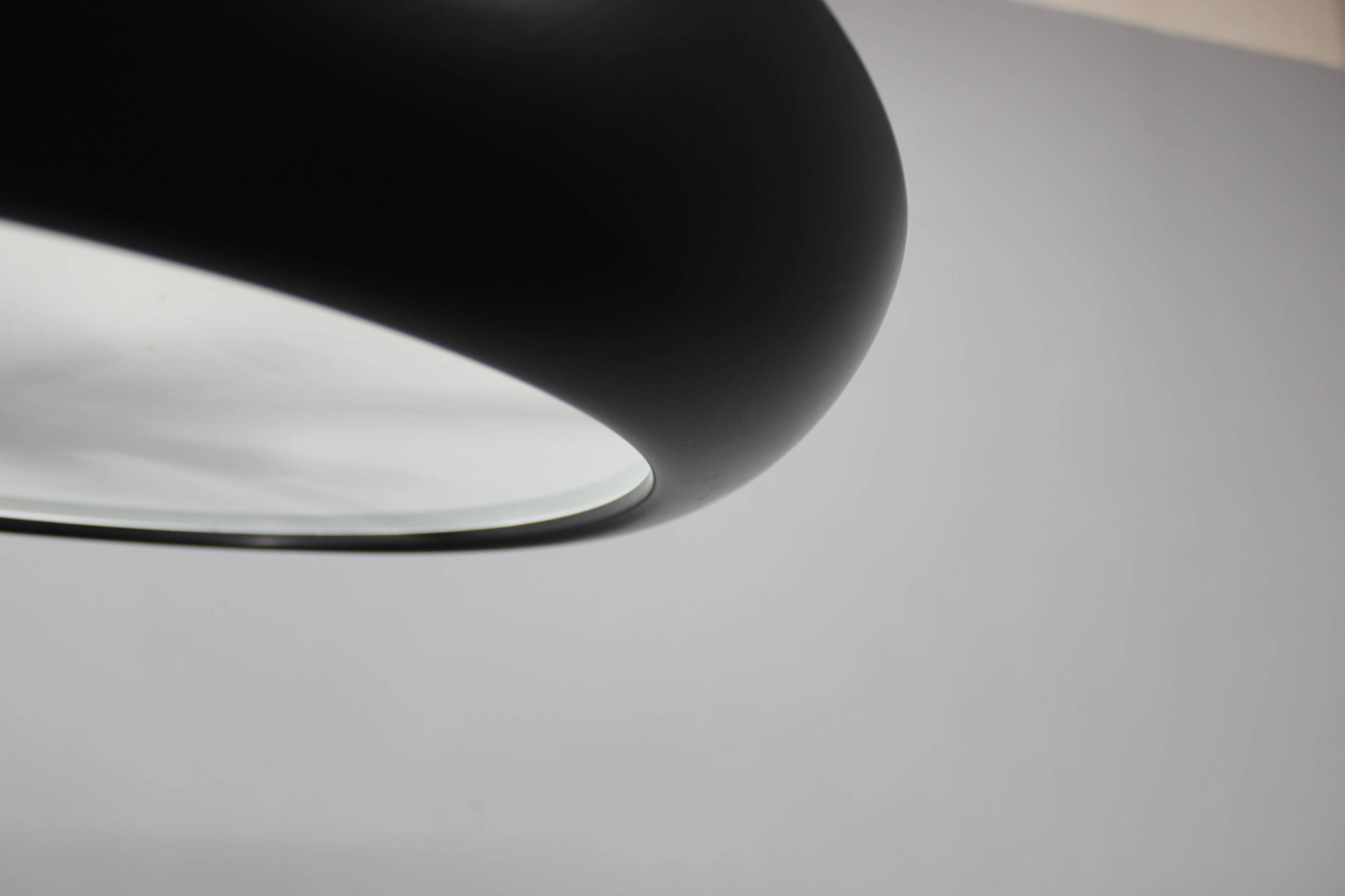 Pair of large Bauhaus "UFO" pendant lights by Josef Hurka for Napako, 1940s