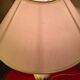 very elegant porcelain and bronze lamp, pull cord switch 50x30 very good e