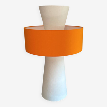 Lampe de meuble design Lamp'cône orange