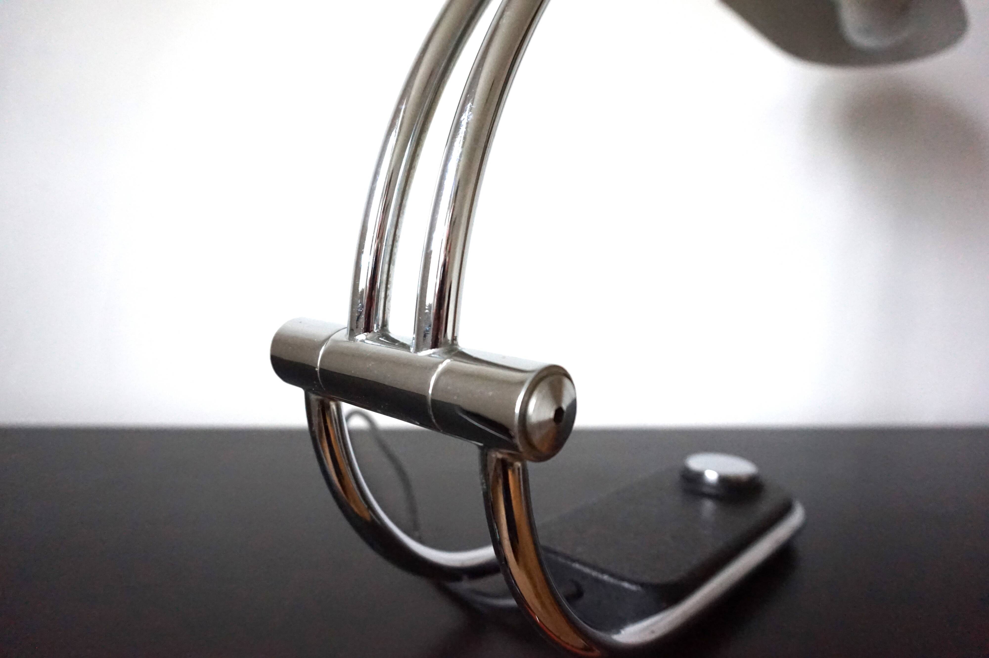 Hillebrand chrome table lamp by Egon Hillebrand