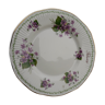 Assiette en porcelaine anglaise Queen's February Violets special flowers diam 20,5 cm