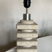 Lamp by Albert Tormos in limestone of the Luberon, Saint Tropez 1970