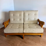 Banquette 2 places attribuée à Guillerme & Chambron – Votre Maison, an