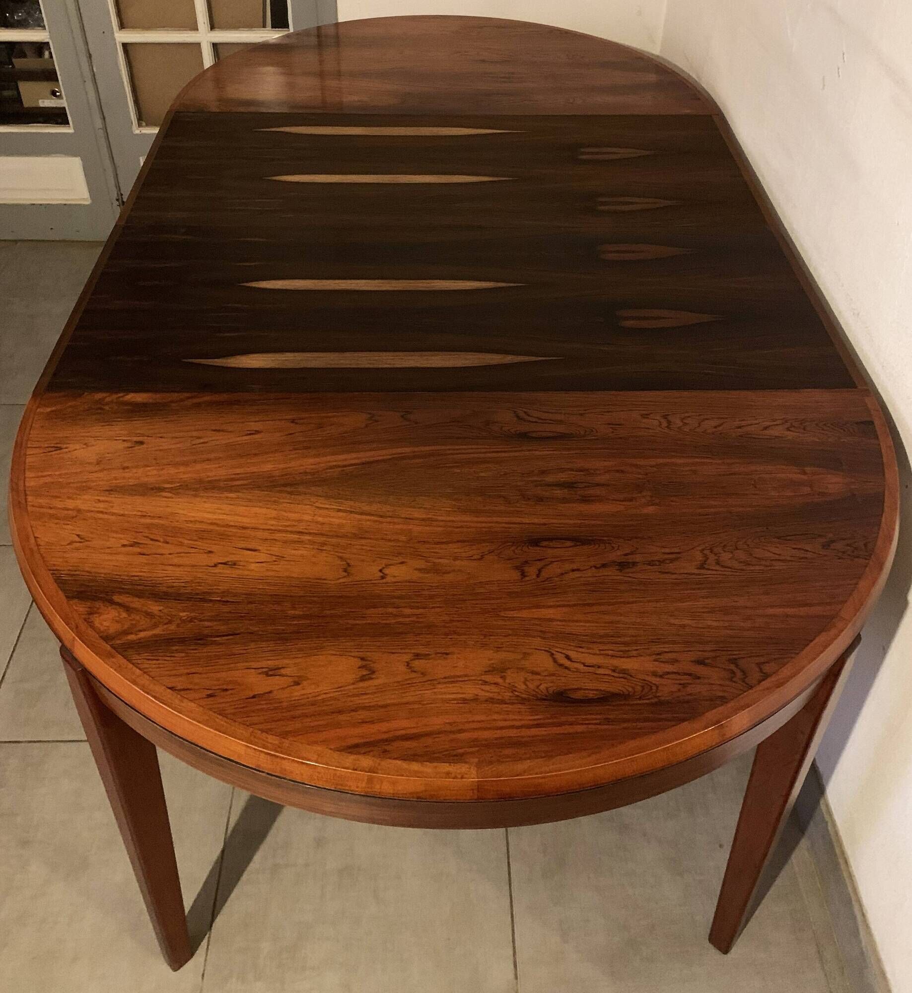 Dining table by Vestervig Eriksen Scandinavian rosewood from the 60s extendable