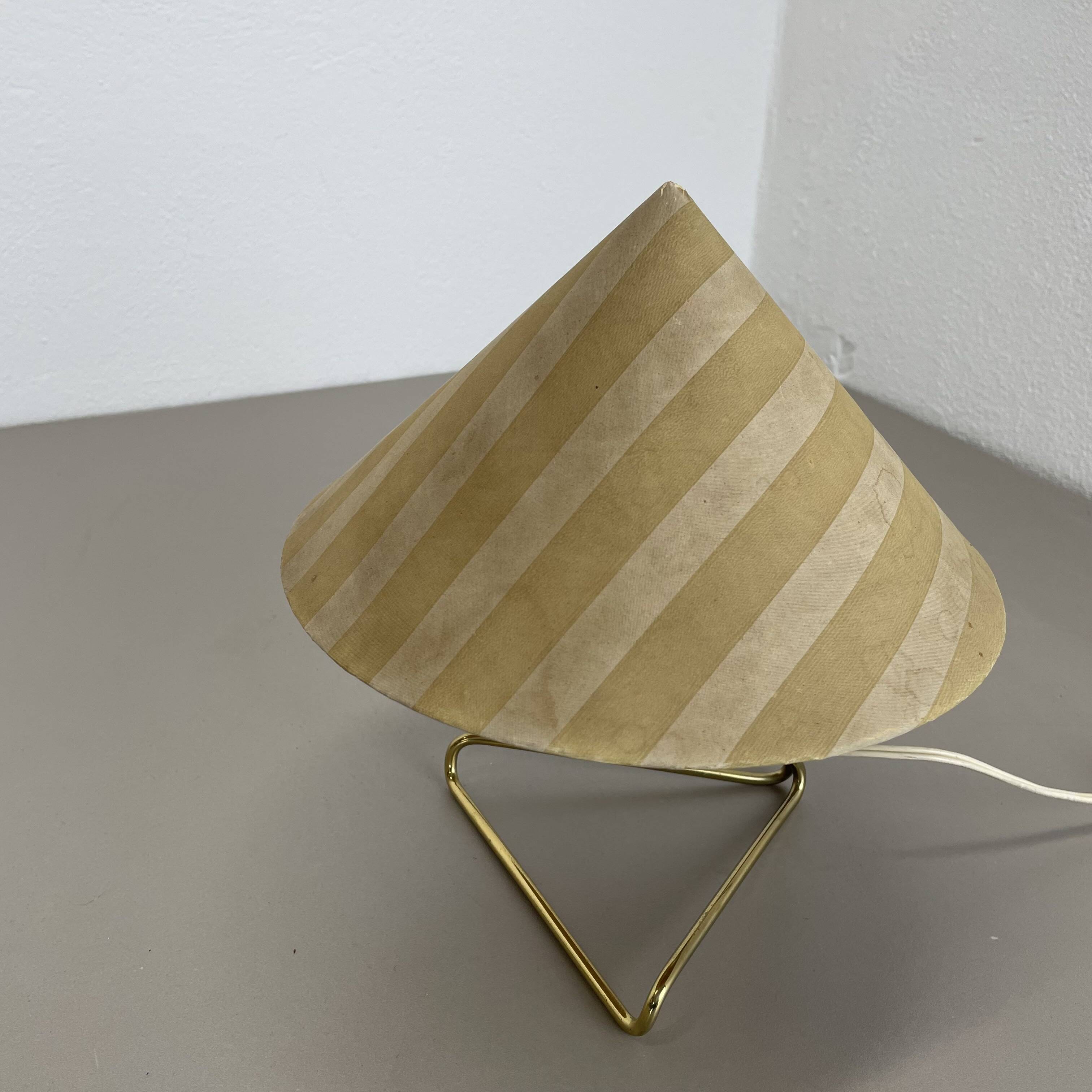 Brass table lamp "aal" by rupert nikoll, austria, 1950s