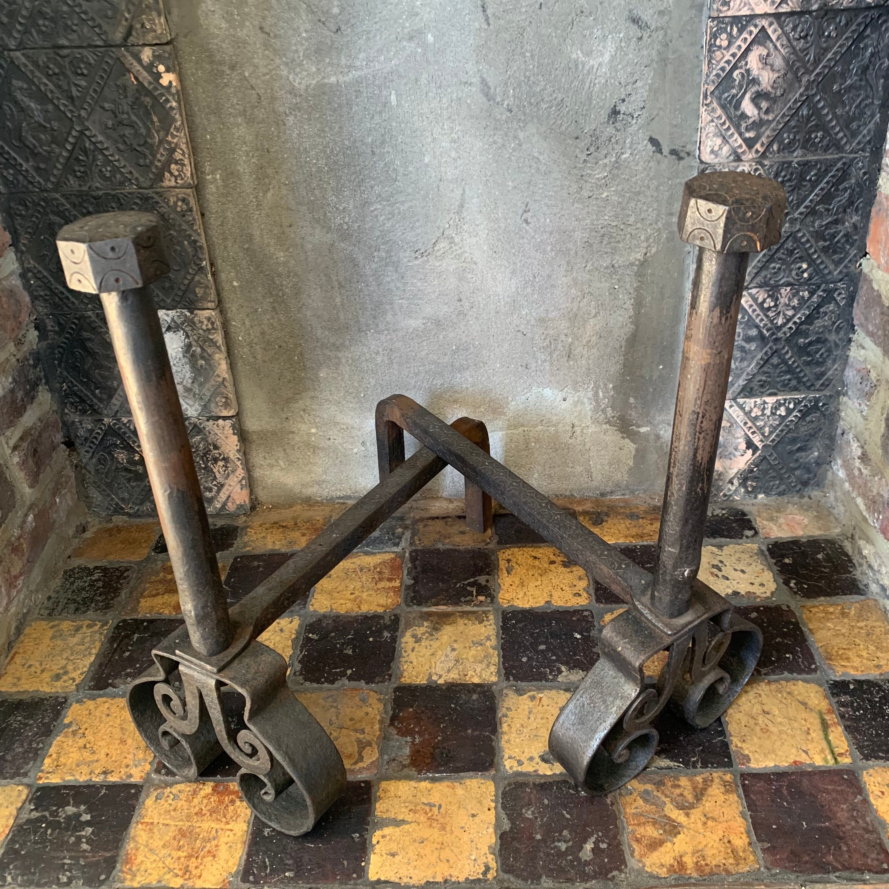 Pair of landiers XVIIIth